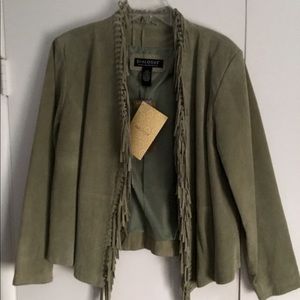 DIALOGUE WOMENS SUEDE JACKET